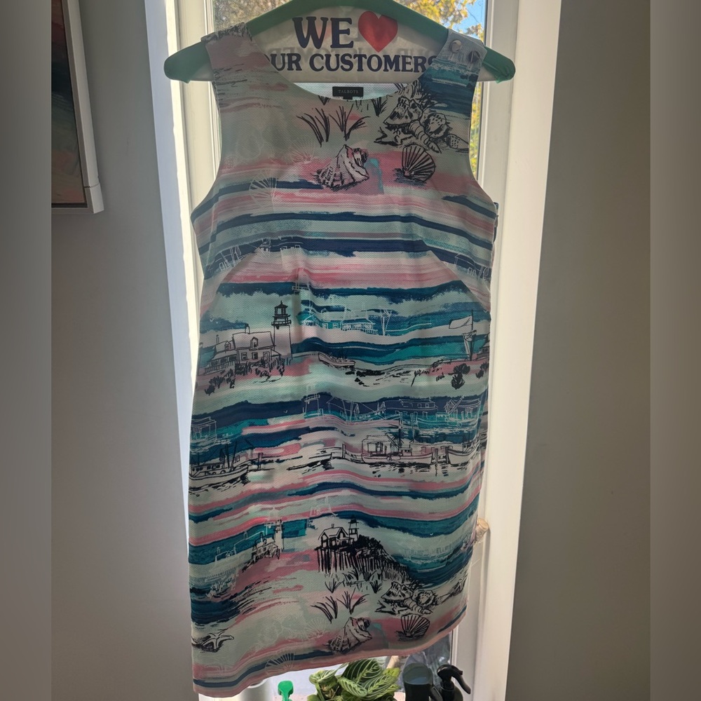Talbots Pastel Tie-Dye Dress